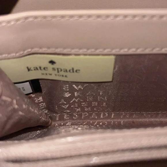 Kate Spade Chester Street Neda Leather Wallet Almondine/White - H - Picture 5 of 6